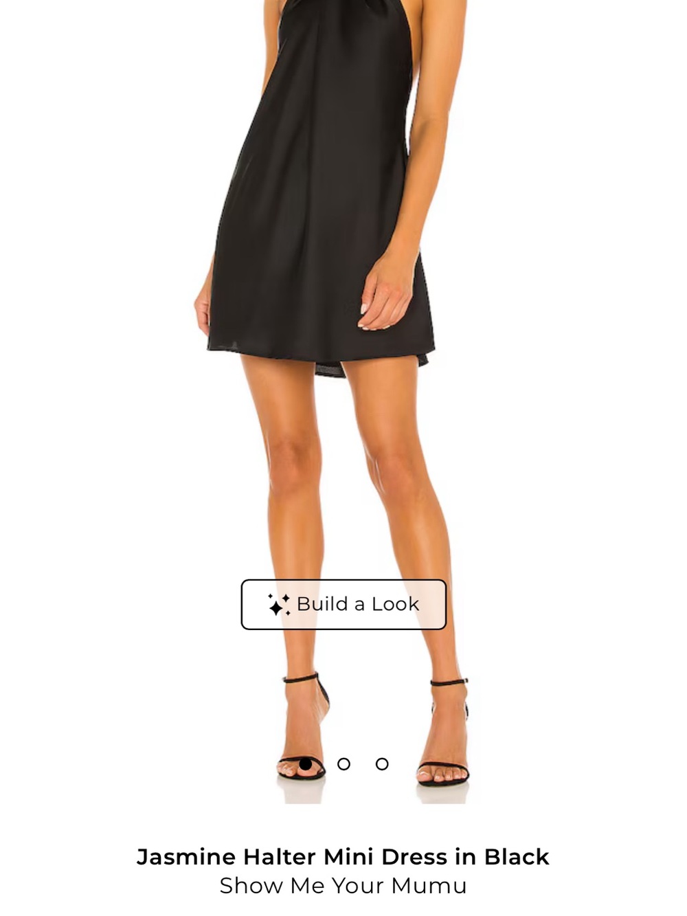 Show Me Your MuMu Black Halter Mini Dress